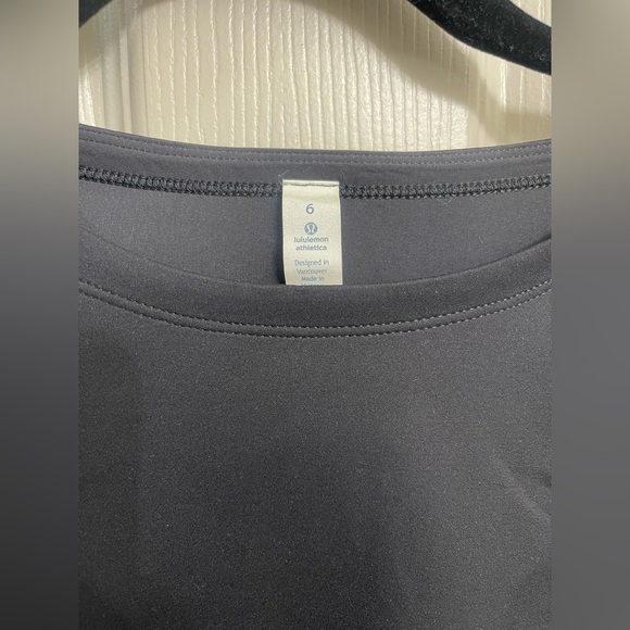 lululemon Pleat to Street Long Sleeve Top Black Size 6 - Picture 4 of 9